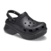 Sandały Small Whale Retro Crocs z grubą podeszwą, czarne