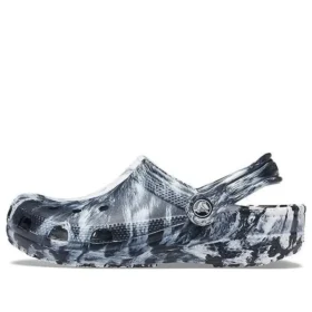 Sandały unisex Beach Marbled „Black White”