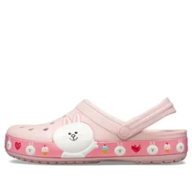 Sandały unisex Crocs x Line Friends w kolorze Beach Pink