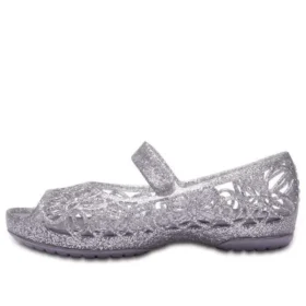 Sandały z odkrytymi palcami Isabella Glitter „Silver”