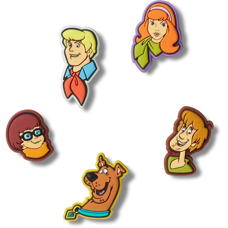 Scooby Doo! Zestaw 5 przypinek Jibbitz™ Scooby Doo! Zestaw 5 przypinek Jibbitz™