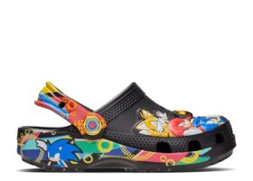SEGA Sonic The Hedgehog x Crocs Classic Clog TD „Black Multi Color”