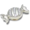 Srebrne przypinki Jibbitz „Smt Gem Candy Piece”