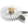Srebrne przypinki Jibbitz™ w kształcie kwiatka z cekinami
