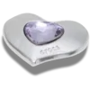 Srebrno-fioletowe przypinki Jibbitz™ Smt Gem Heart Srebrno-fioletowe przypinki Jibbitz™ Smt Gem Heart
