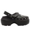 Stomp Clog „Black” z ozdobami