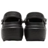 Stomp Clog „Black” z ozdobami