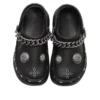 Stomp Clog „Black” z ozdobami