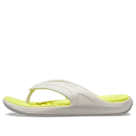 Stylowe Japonki Reviva z zaokrąglonym czubkiem „White Yellow”