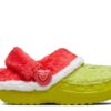 The Grinch x Classic Lined Clog dla małych dzieci „Stealing Christmas”