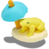 Trójwymiarowe przypinki Jibbitz™ z żabą