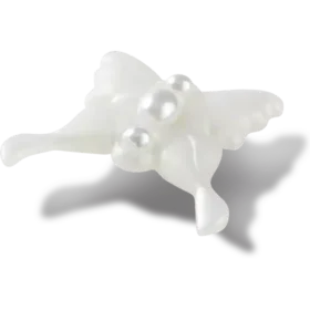 Wisiorki Meta Jelly White Butterfly Jibbitz™ Przypinki Jibbitz