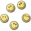 Zawieszki Smileyworld, zestaw 5 sztuk Przypinki Jibbitz™