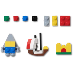 Zestaw 10 przypinek Jibbitz marki Lego® Masterbrand