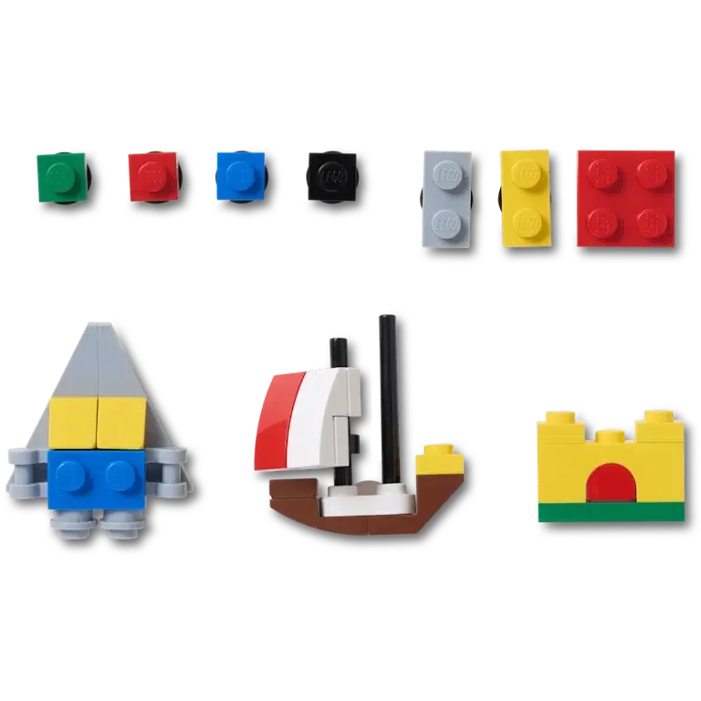 Zestaw 10 przypinek Jibbitz marki Lego® Masterbrand Zestaw 10 przypinek Jibbitz marki Lego® Masterbrand