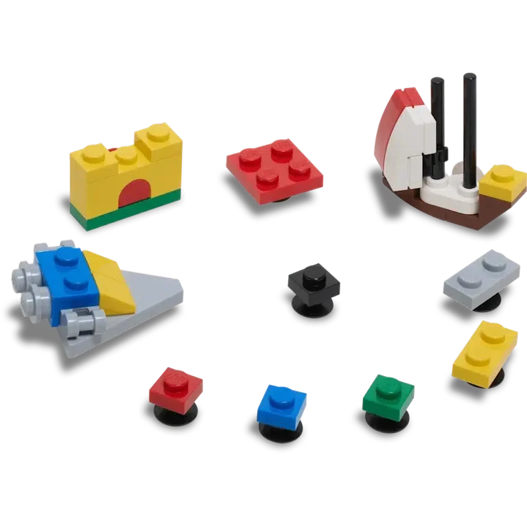Zestaw 10 przypinek Jibbitz marki Lego® Masterbrand Zestaw 10 przypinek Jibbitz marki Lego® Masterbrand