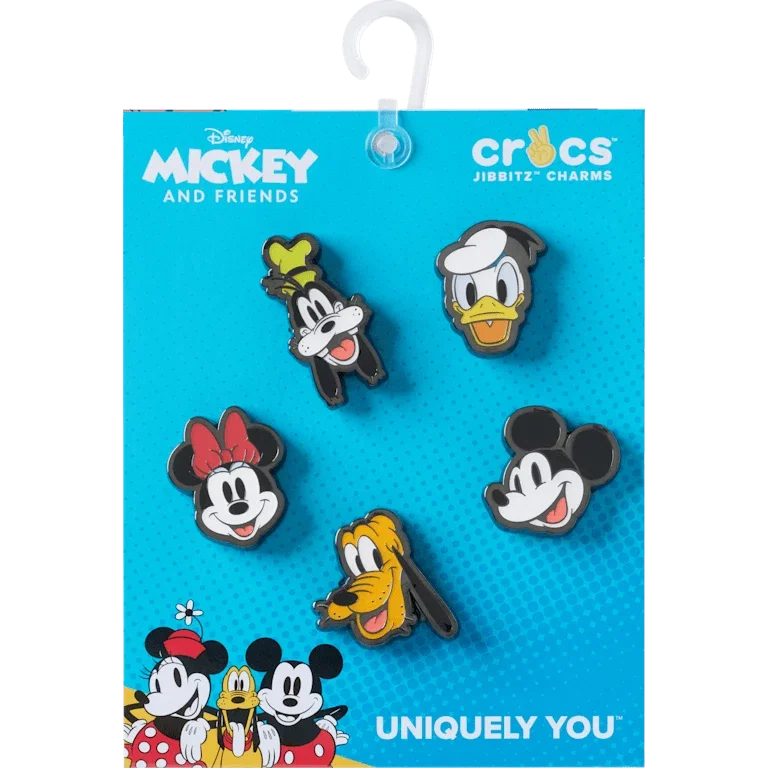 Zestaw 5 przypinek do butów Jibbitz™ „Mickey & Friends Elevated” Zestaw 5 przypinek do butów Jibbitz™ „Mickey & Friends Elevated”