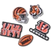 Zestaw 5 przypinek do butów Jibbitz™ z motywem drużyny NFL Cincinnati Bengals Zestaw 5 przypinek do butów Jibbitz™ z motywem drużyny NFL Cincinnati Bengals