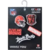 Zestaw 5 przypinek do butów Jibbitz z motywem drużyny NFL Cleveland Browns Zestaw 5 przypinek do butów Jibbitz z motywem drużyny NFL Cleveland Browns