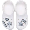 Zestaw 5 przypinek do butów Jibbitz™ z motywem drużyny NFL Las Vegas Raiders Zestaw 5 przypinek do butów Jibbitz™ z motywem drużyny NFL Las Vegas Raiders