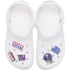 Zestaw 5 przypinek do butów Jibbitz z motywem drużyny NFL New York Giants Zestaw 5 przypinek do butów Jibbitz z motywem drużyny NFL New York Giants