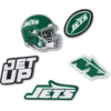Zestaw 5 przypinek do butów Jibbitz z motywem drużyny NFL New York Jets Zestaw 5 przypinek do butów Jibbitz z motywem drużyny NFL New York Jets