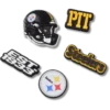 Zestaw 5 przypinek do butów Jibbitz z motywem drużyny NFL Pittsburgh Steelers Zestaw 5 przypinek do butów Jibbitz z motywem drużyny NFL Pittsburgh Steelers