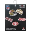 Zestaw 5 przypinek do butów Jibbitz z motywem drużyny NFL San Francisco 49ers Zestaw 5 przypinek do butów Jibbitz z motywem drużyny NFL San Francisco 49ers
