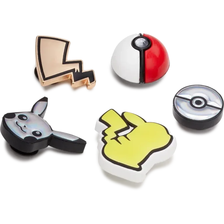 Zestaw 5 przypinek do butów Jibbitz™ z motywem Pokemon Zestaw 5 przypinek do butów Jibbitz™ z motywem Pokemon