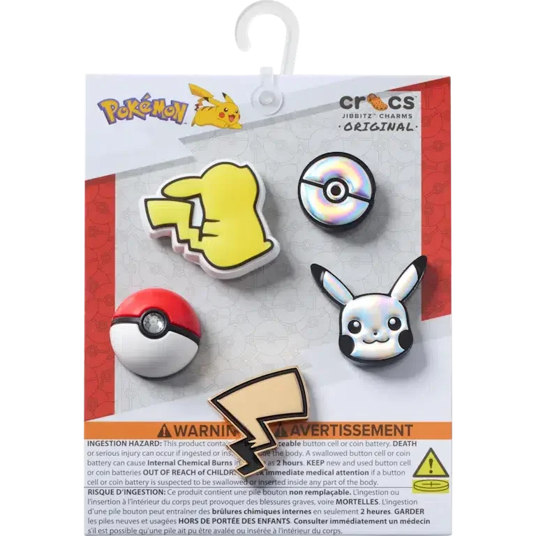 Zestaw 5 przypinek do butów Jibbitz™ z motywem Pokemon Zestaw 5 przypinek do butów Jibbitz™ z motywem Pokemon
