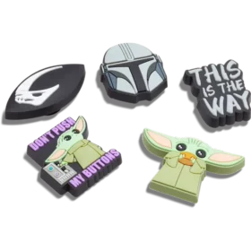 Zestaw 5 przypinek do butów Jibbitz™ z serialu „Mandalorian”