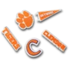 Zestaw 5 przypinek Jibbitz™ Clemson Univ Zestaw 5 przypinek Jibbitz™ Clemson Univ