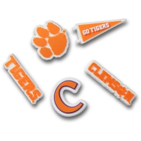 Zestaw 5 przypinek Jibbitz™ Clemson Univ