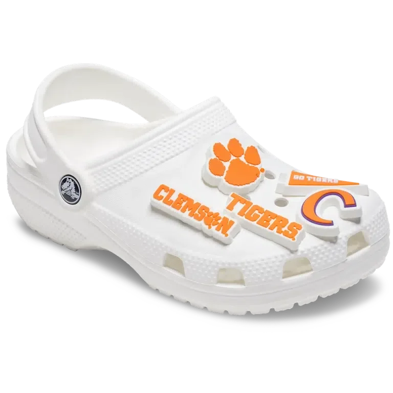 Zestaw 5 przypinek Jibbitz™ Clemson Univ Zestaw 5 przypinek Jibbitz™ Clemson Univ
