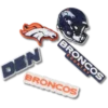 Zestaw 5 przypinek Jibbitz do butów z motywem drużyny NFL Denver Broncos Zestaw 5 przypinek Jibbitz do butów z motywem drużyny NFL Denver Broncos