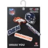 Zestaw 5 przypinek Jibbitz do butów z motywem drużyny NFL Denver Broncos Zestaw 5 przypinek Jibbitz do butów z motywem drużyny NFL Denver Broncos