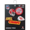 Zestaw 5 przypinek Jibbitz do butów z motywem drużyny NFL Kansas City Chiefs Zestaw 5 przypinek Jibbitz do butów z motywem drużyny NFL Kansas City Chiefs