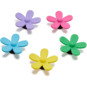 Zestaw 5 przypinek Jibbitz „Flower Power”