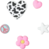 Zestaw 5 przypinek Jibbitz „Girly Icon”