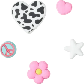 Zestaw 5 przypinek Jibbitz „Girly Icon”