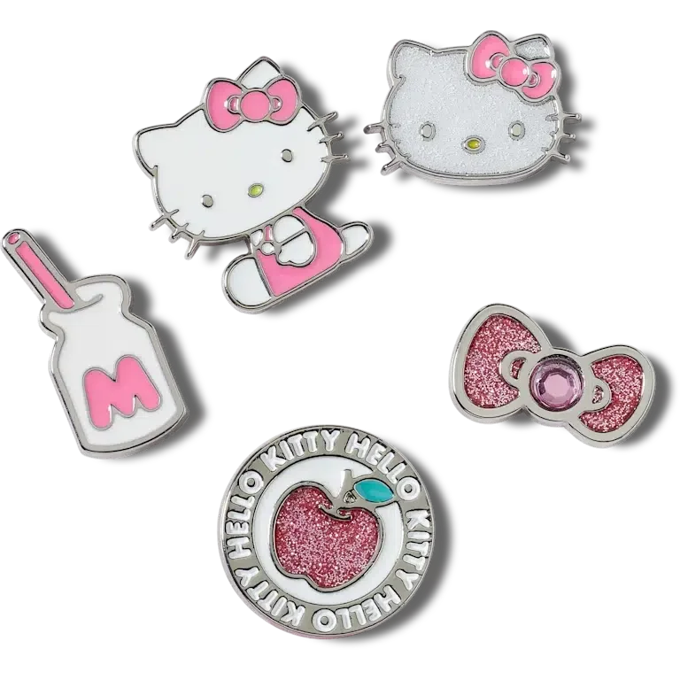 Zestaw 5 przypinek Jibbitz™ Hello Kitty Elevated Zestaw 5 przypinek Jibbitz™ Hello Kitty Elevated