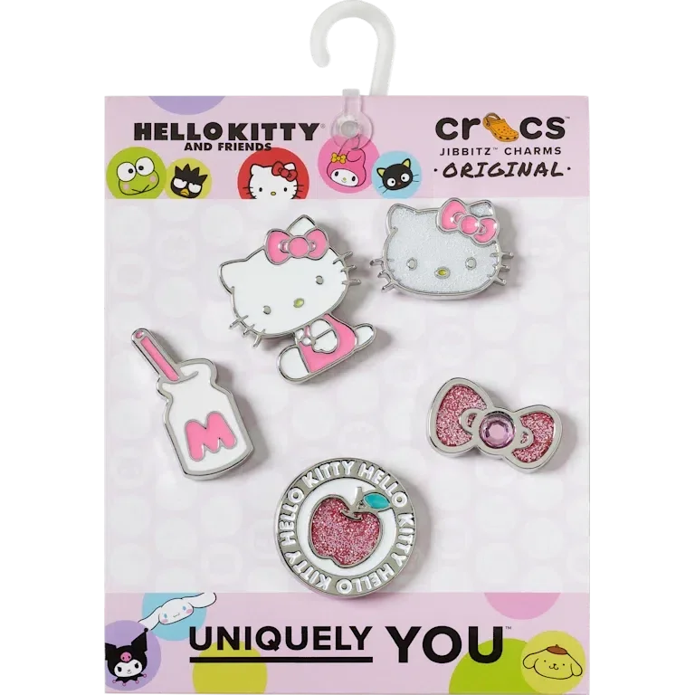 Zestaw 5 przypinek Jibbitz™ Hello Kitty Elevated Zestaw 5 przypinek Jibbitz™ Hello Kitty Elevated