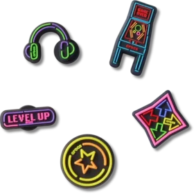 Zestaw 5 przypinek Jibbitz „Level up Gamer”
