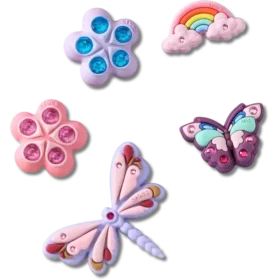 Zestaw 5 przypinek Jibbitz „Magical Garden Bug”
