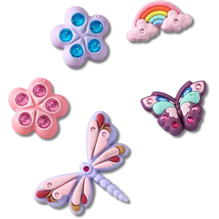 Zestaw 5 przypinek Jibbitz „Magical Garden Bug” Zestaw 5 przypinek Jibbitz „Magical Garden Bug”