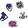 Zestaw 5 przypinek Jibbitz™ NHL® Montreal Canadiens® Zestaw 5 przypinek Jibbitz™ NHL® Montreal Canadiens®