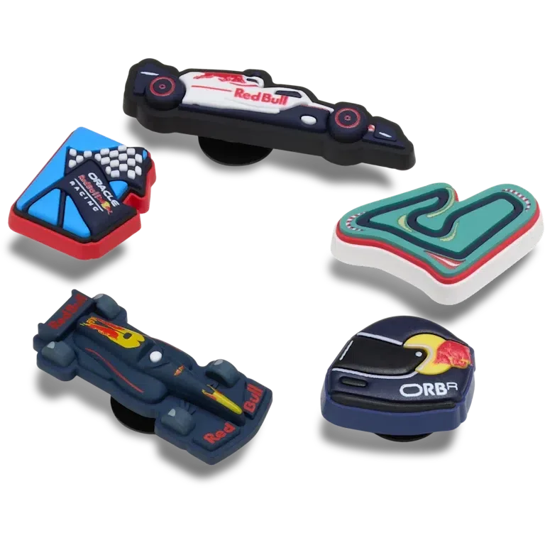 Zestaw 5 przypinek Jibbitz™ Oracle Red Bull Racing do butów Crocs Zestaw 5 przypinek Jibbitz™ Oracle Red Bull Racing do butów Crocs
