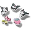 Zestaw 5 przypinek Jibbitz Sanrio Kuromi Zestaw 5 przypinek Jibbitz Sanrio Kuromi