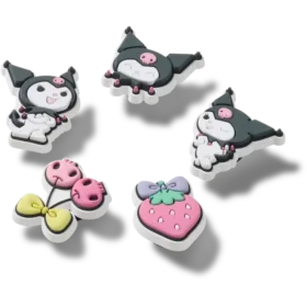 Zestaw 5 przypinek Jibbitz Sanrio Kuromi