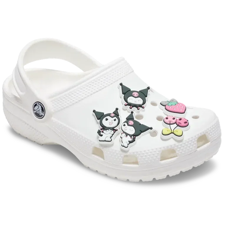 Zestaw 5 przypinek Jibbitz Sanrio Kuromi Zestaw 5 przypinek Jibbitz Sanrio Kuromi